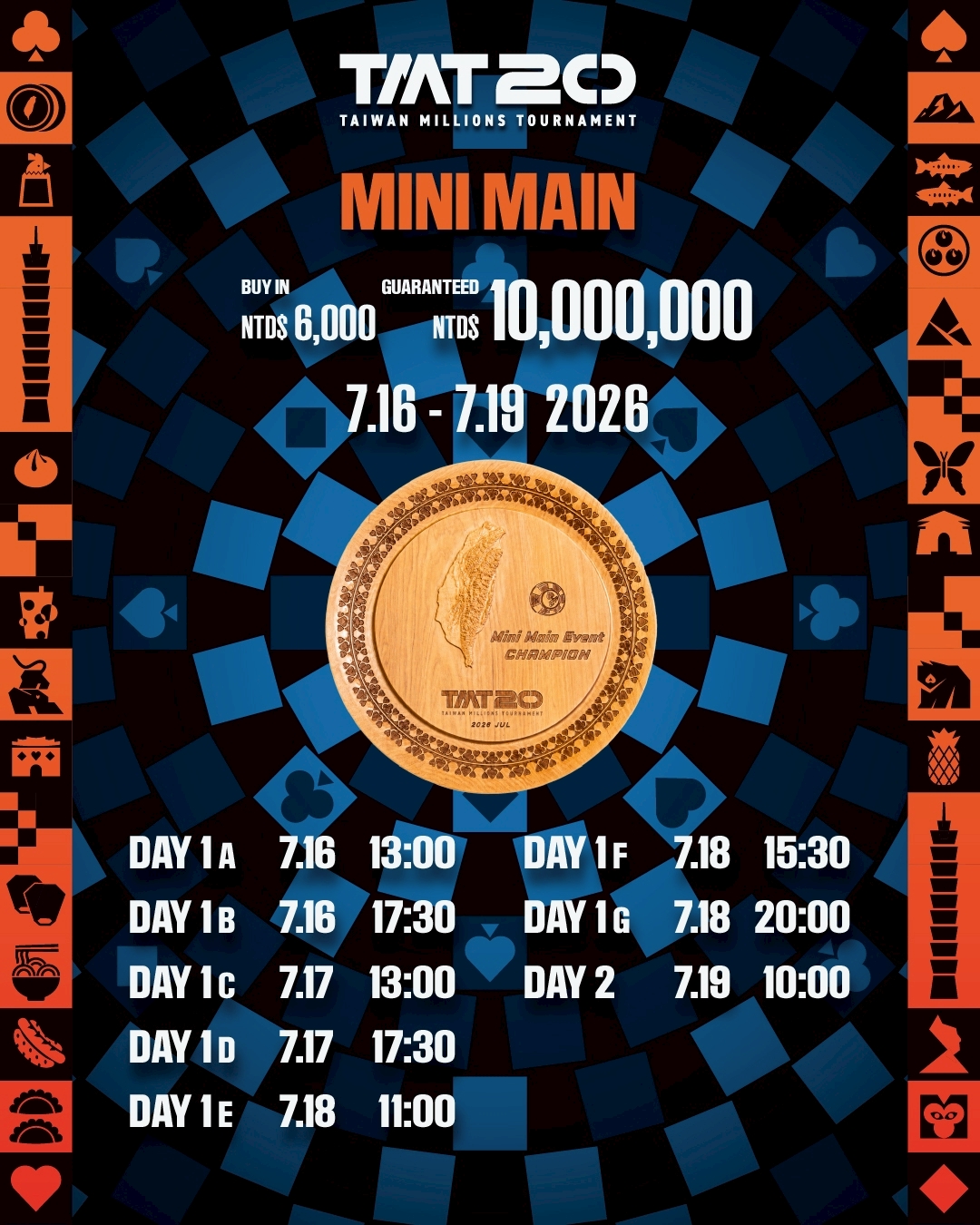 TMT20 Mini Main 獎盤賽事海報
