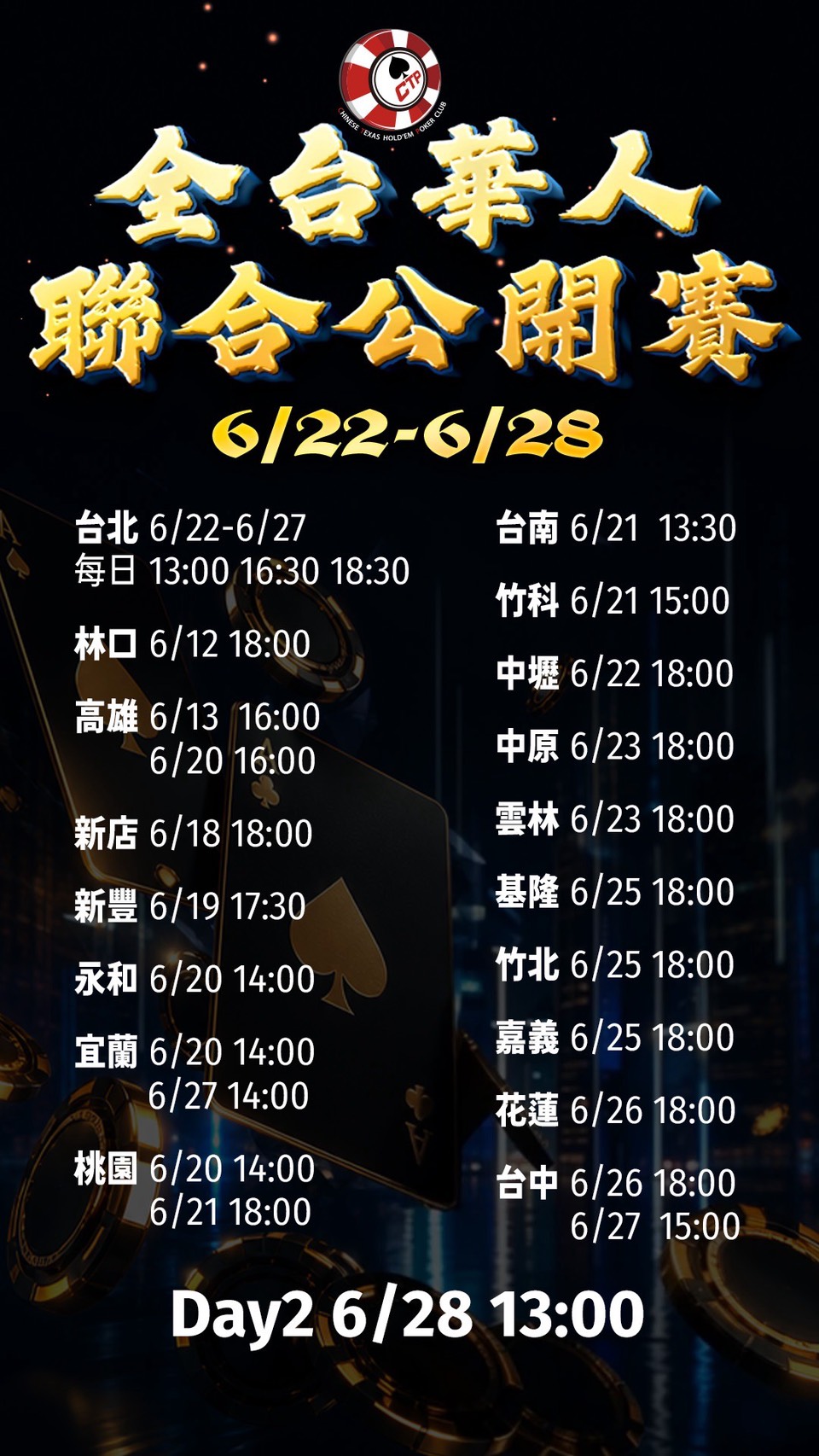 全台賽程總覽